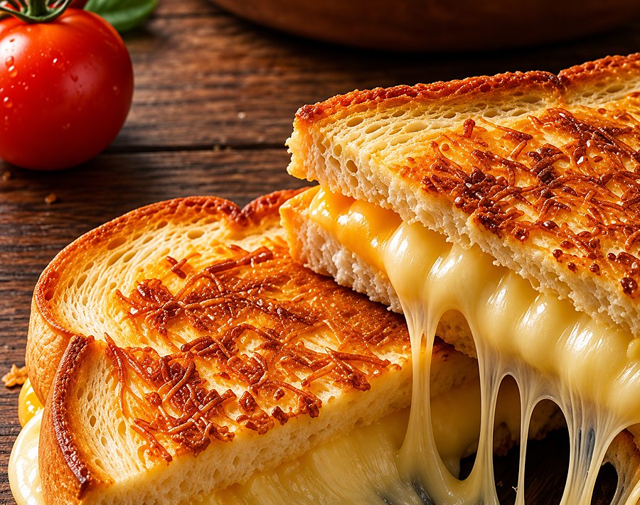 Sandwich grillé au fromage fondant